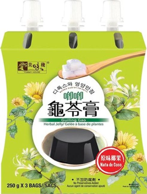 Yummy House Guiling Gao Chinese Kruidenjelly Nata de Coco 3x250g
