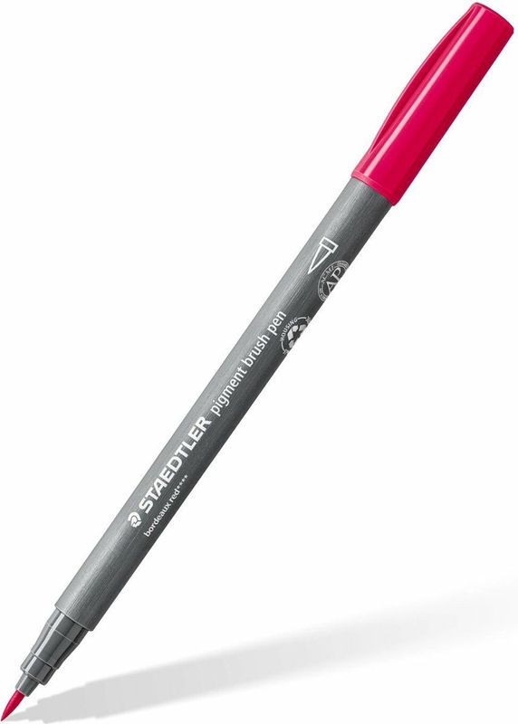 STAEDTLER 371 C6-5 Penseelpen - Multi Ink - 6 Penseelpennen in Kartonnen Etui