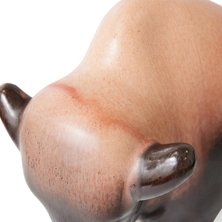 HKliving Ceramic Bull woondecoratie by Otto Keramik Bronze