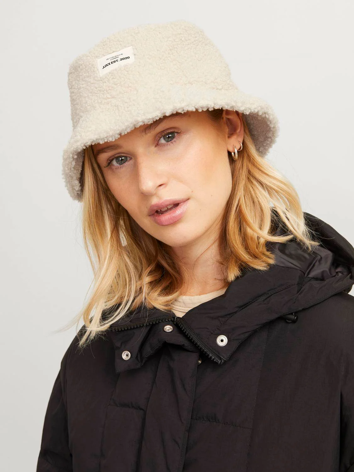 JJXX teddy bucket hat JXDANI ecru