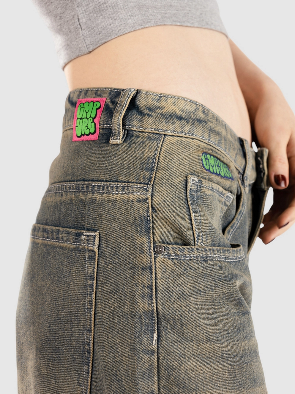 Empyre Extent LR Wide Leg Jeans petrol
