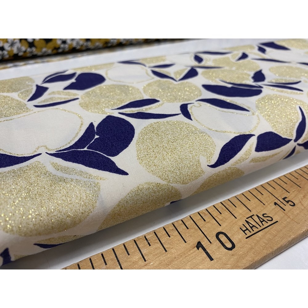 Tissu Coton Au Mètre Citrons Dorés