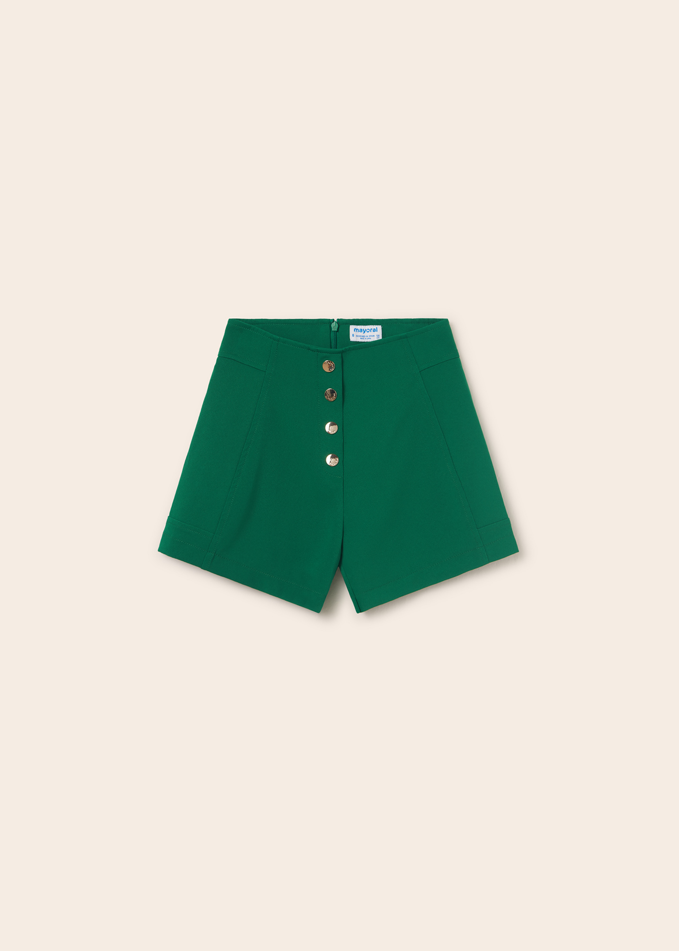 shorts de crepe para meninas