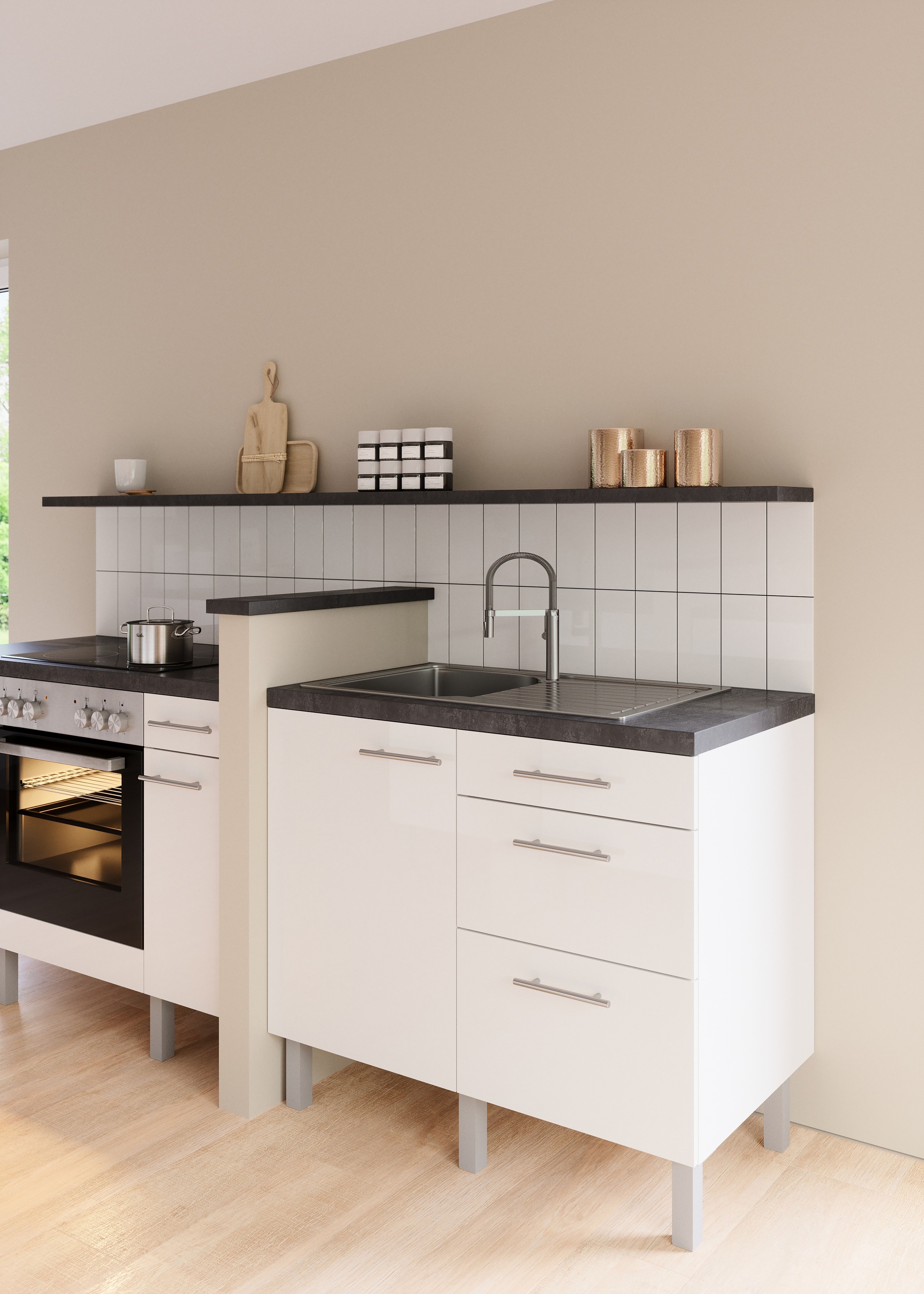 OPTIFIT Pantryküche »Lilly« Breite 100 cm