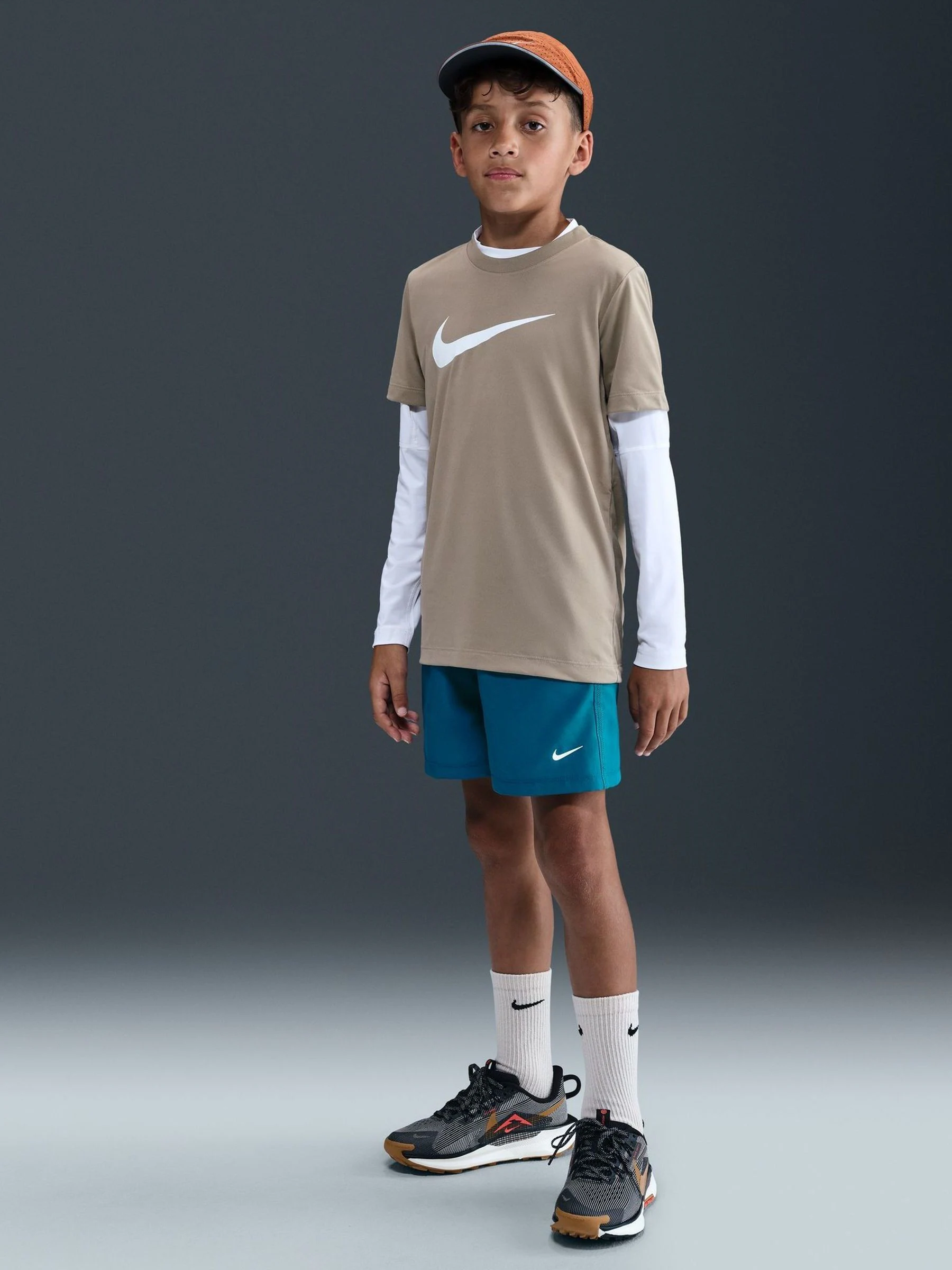 Abyss-blauw - Nike Dri-FIT Multi trainingsshorts