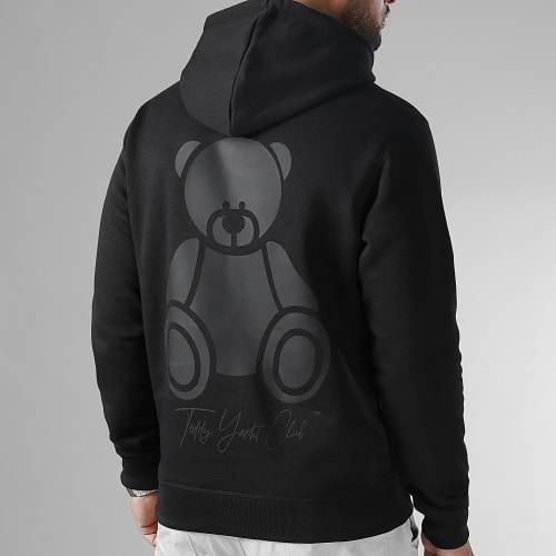 Sweat Capuche Black Series Bear Back Collection Noir