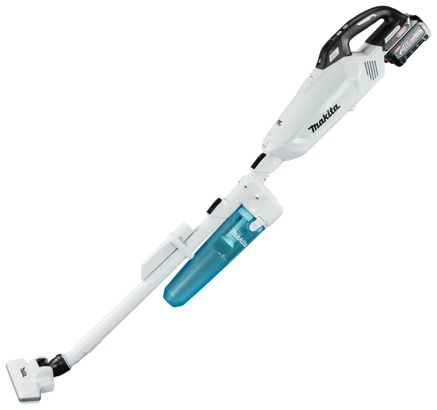 Makita CL002GD215 40V Max Li-Ion accu steelstofzuiger set (2x 2,5Ah) - Wit