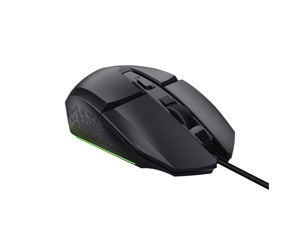 RATO GAMING C/ FIOS TRUST GXT109 PRETO 6400 DPI