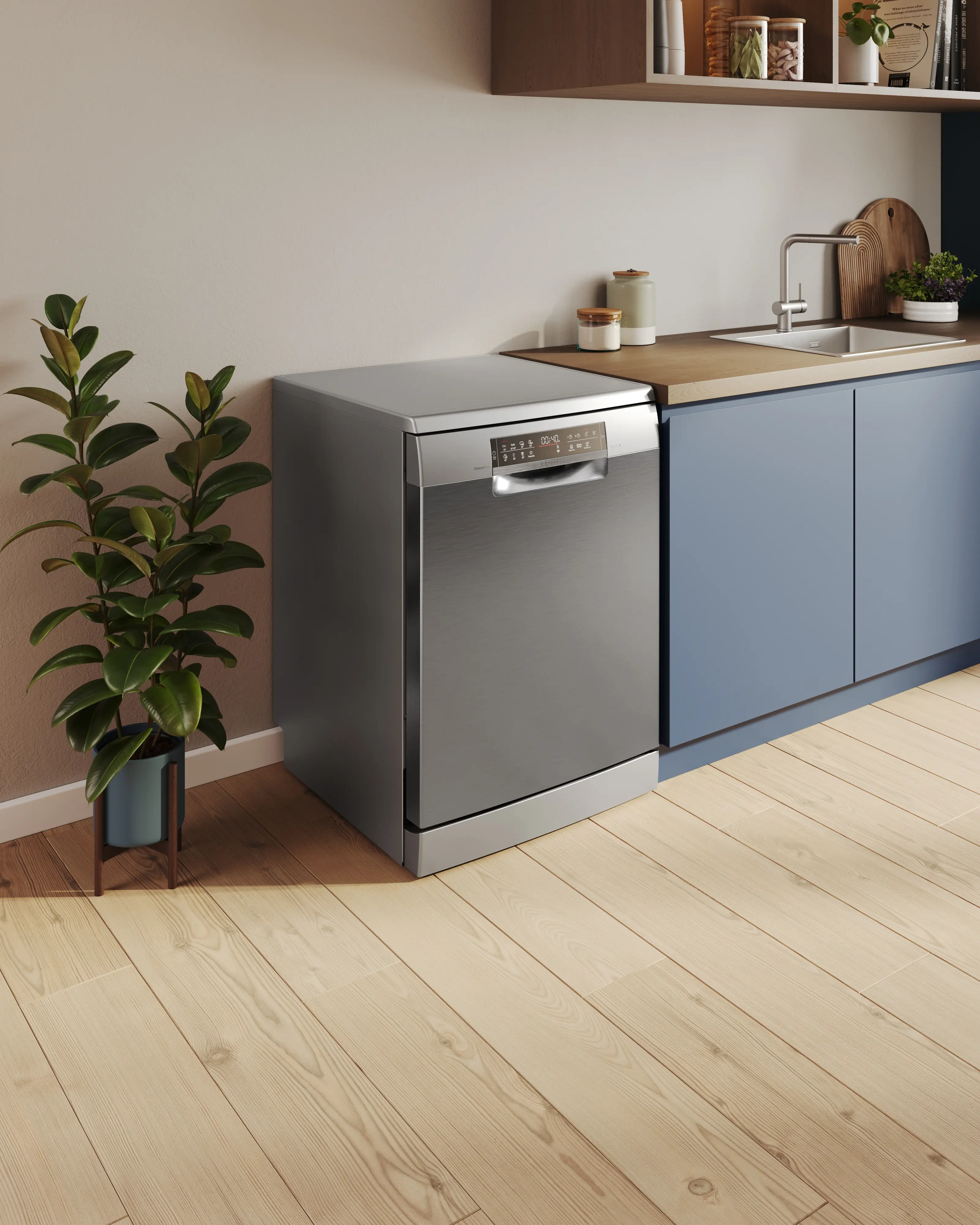 Serie 6 Vrijstaande vaatwasser 60 cm Geborsteld staal anti-fingerprint