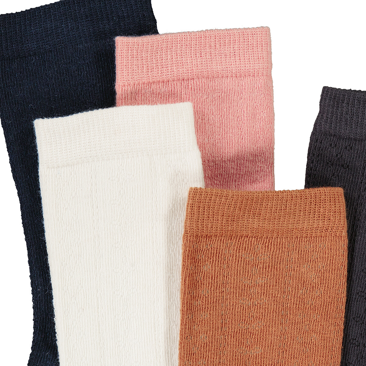 COLEÇÃO LA REDOUTE<br>Conjunto de 5 pares de almofadas em ponto ajour
