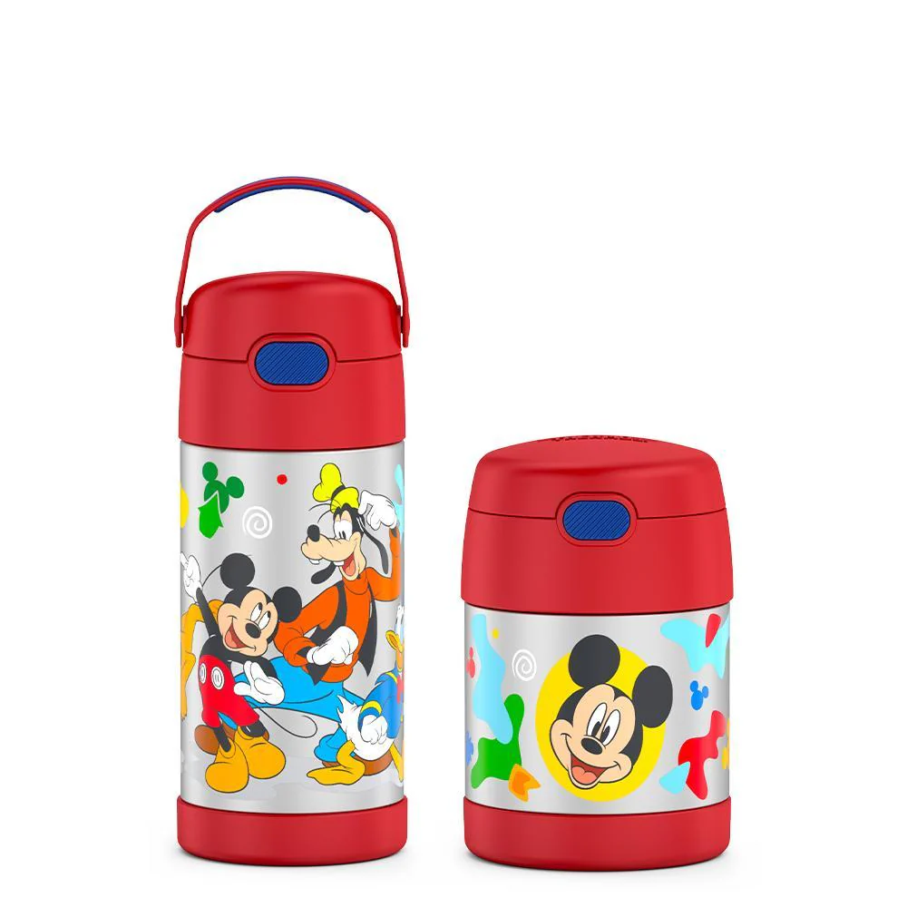12ozFUNTAINER® WATER BOTTLE PRESCHOOL MICKEY,10oz FUNTAINER®FOOD JAR DISNEY MICKEY MOUSE