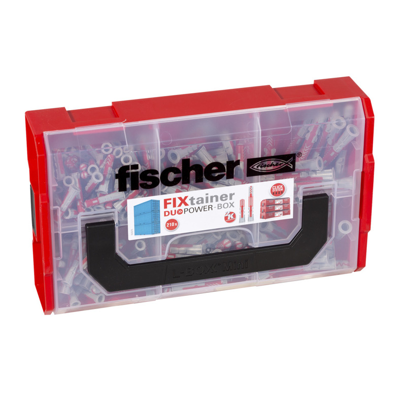 Fischer FixTainer Duopower pluggen 210-delig