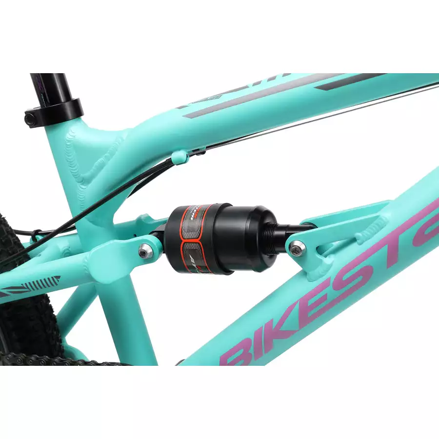 Bikestar Kinderrad Fully MTB Alu 20 Zoll türkis