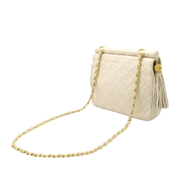 Chanel Vintage Chanel Crossbody Bag White