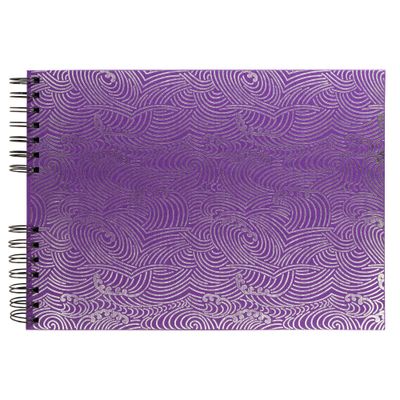 Exacompta - Album photos Japan 32x22 cm - 50 pages pour 150 photos Japan 10 x 15 cm - violet