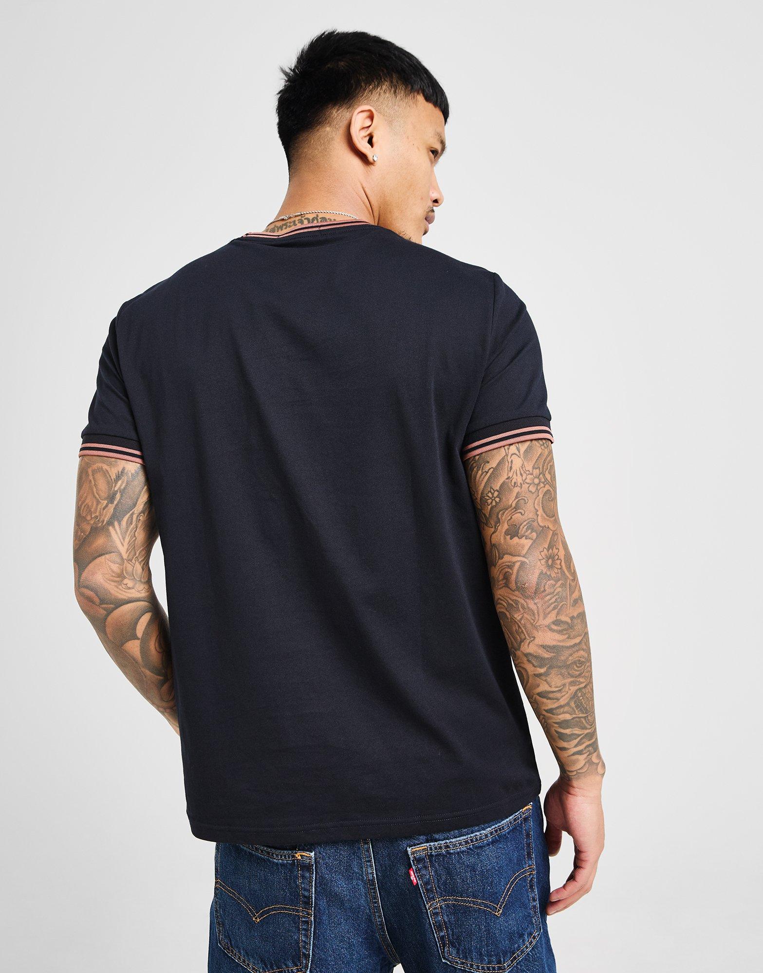 Fred Perry T-Shirt à Manches Courtes Twin Tipped Ringer Homme