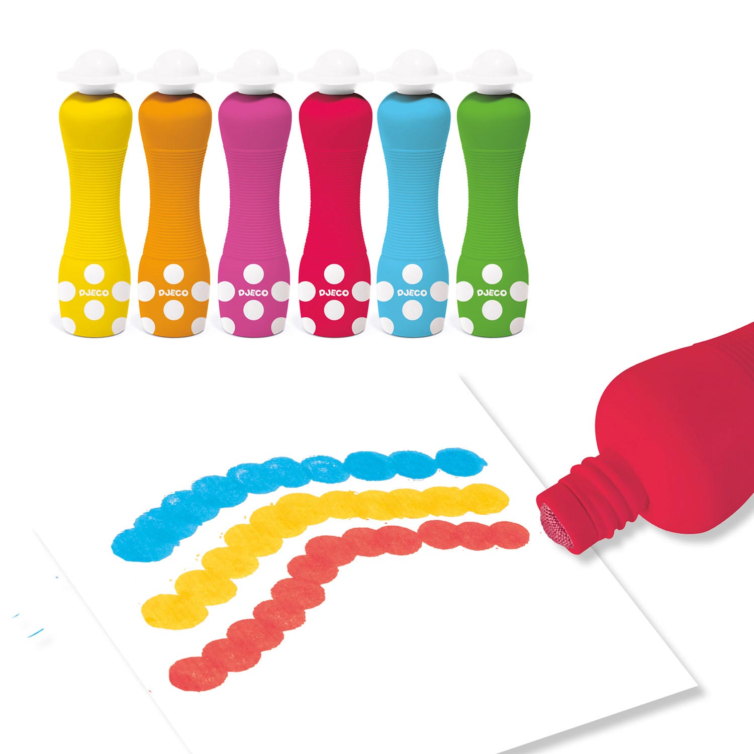 Djeco Foam Stiften, 6st.