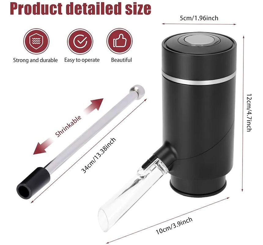 HOMTEC - USB oplaadbare wijnbeluchter