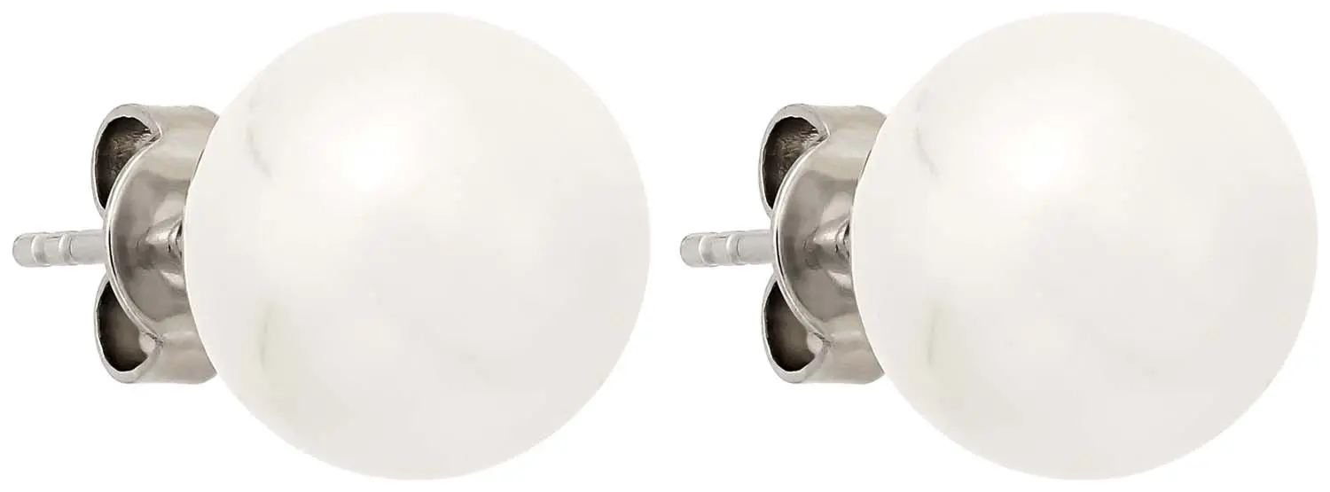 Ohrstecker - White Nacre