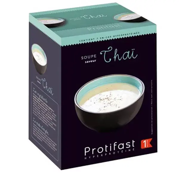 Sopa Tailandesa Protifast com Alto Teor de Proteína - 7 sachês