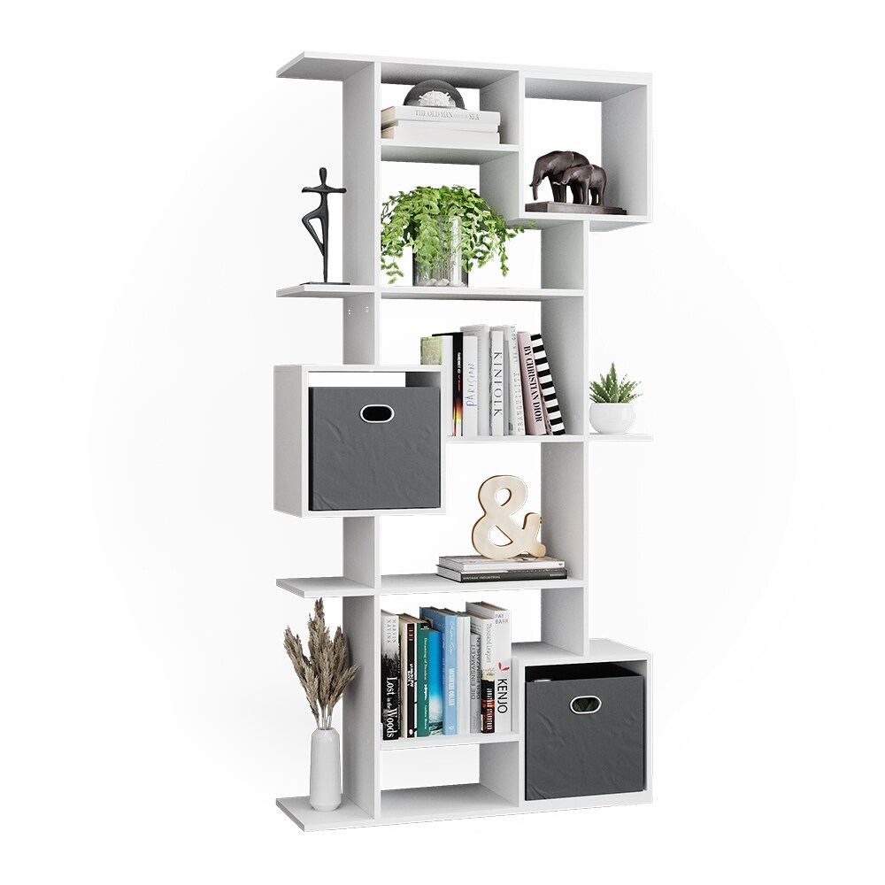 Vicco Bücherregal Raumteiler Standregal Würfel weiß 9 Fächer Wandregal Hochregal