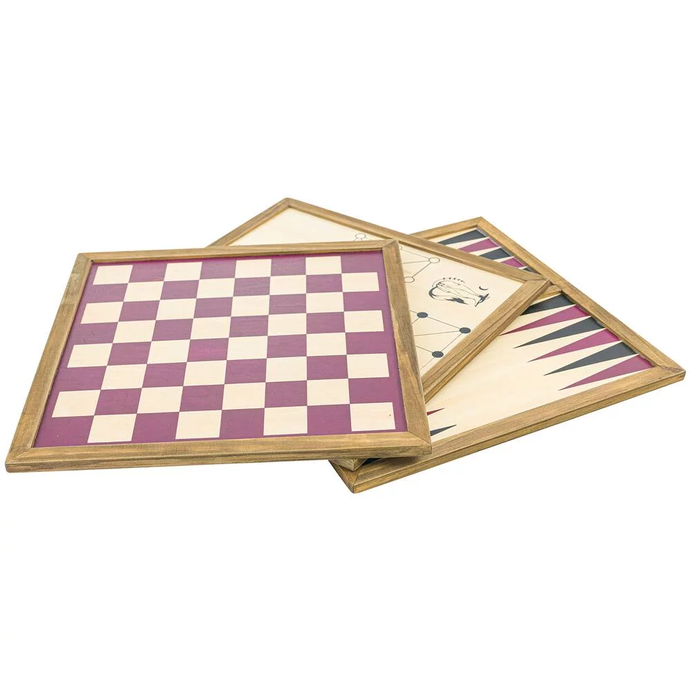 COFFRET JEUX EN BOIS 10 EN 1