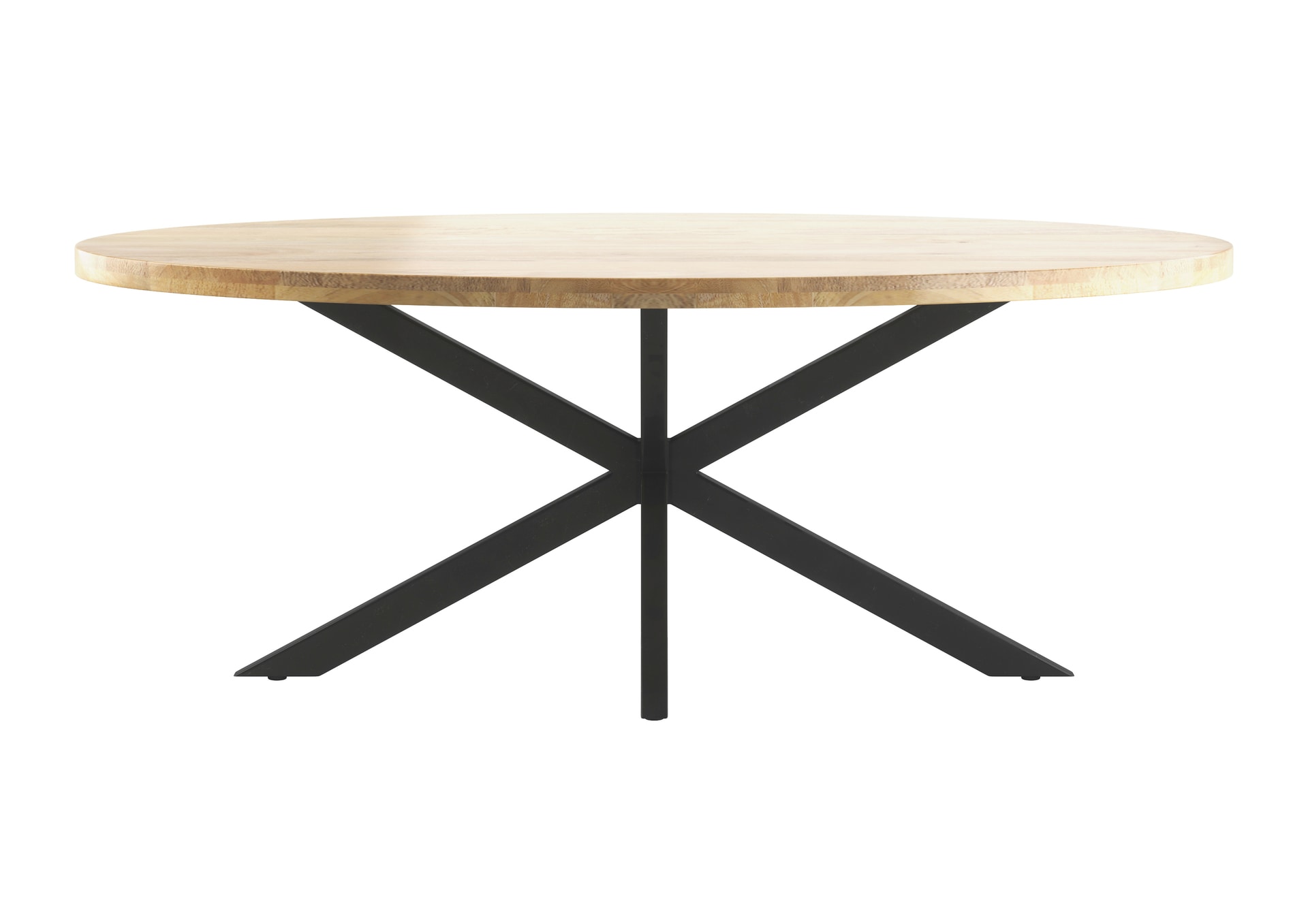 PHILL HILL Esstisch LEWIS 220 x 100 x 77 cm Mango massiv/schwarz