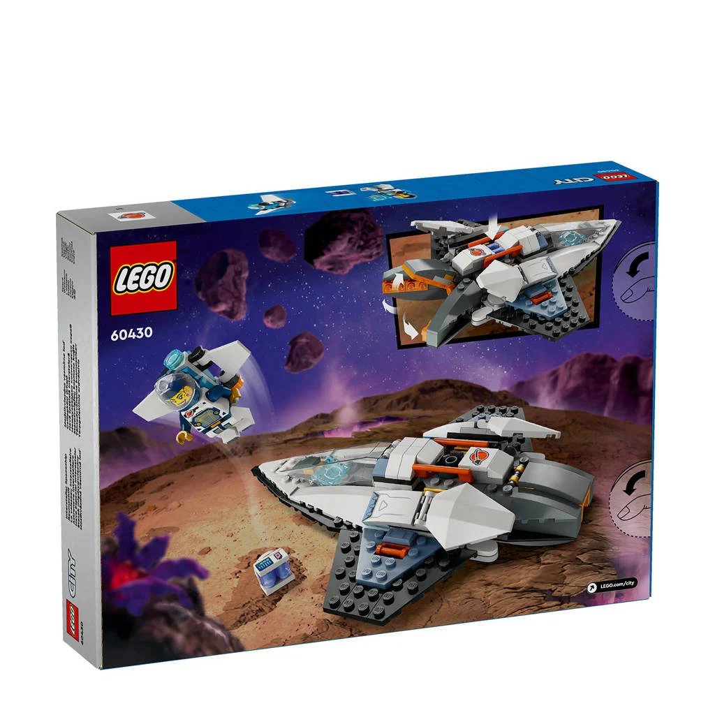 Snel in elkaar te steken en leuk voor kinderenInterstellair ruimteschip Ruimte Speelgoed Set met Astronaut Minifiguur 60430