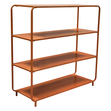 KARWEI wandkast Ezra oranje metaal laag model