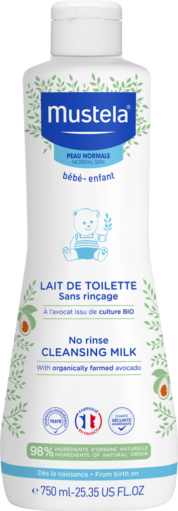 Mustela Reinigungsmilch<br>750 ml, Flasche, normale Haut ohne Abspülen