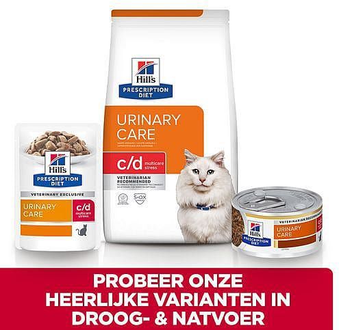 Hill's Prescription Diet c/d Multicare Stress Urinary Care - Kattenvoer - Vis - 2x8kg