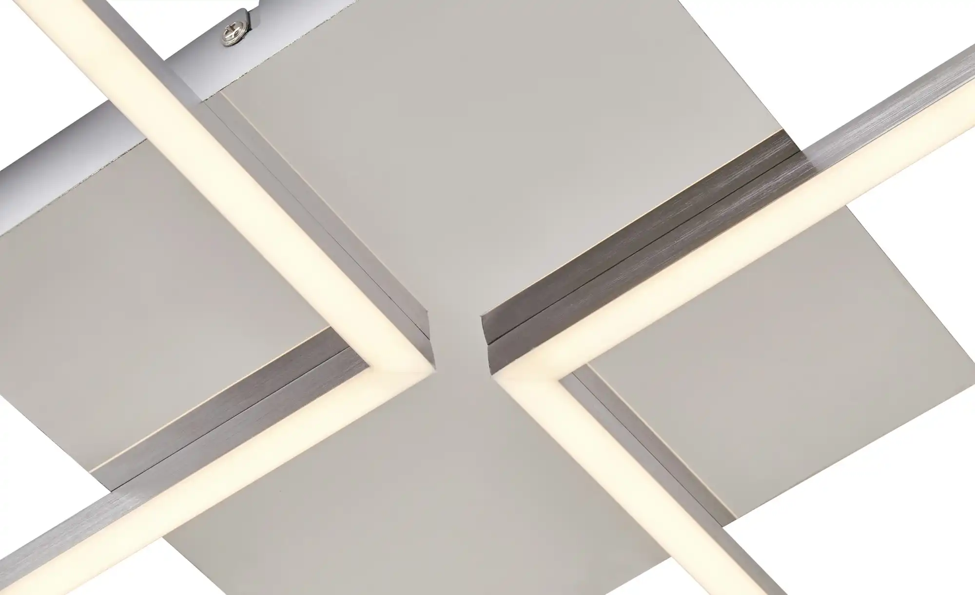 KHG LED-Deckenleuchte, 2-flammig, Alu / chrom