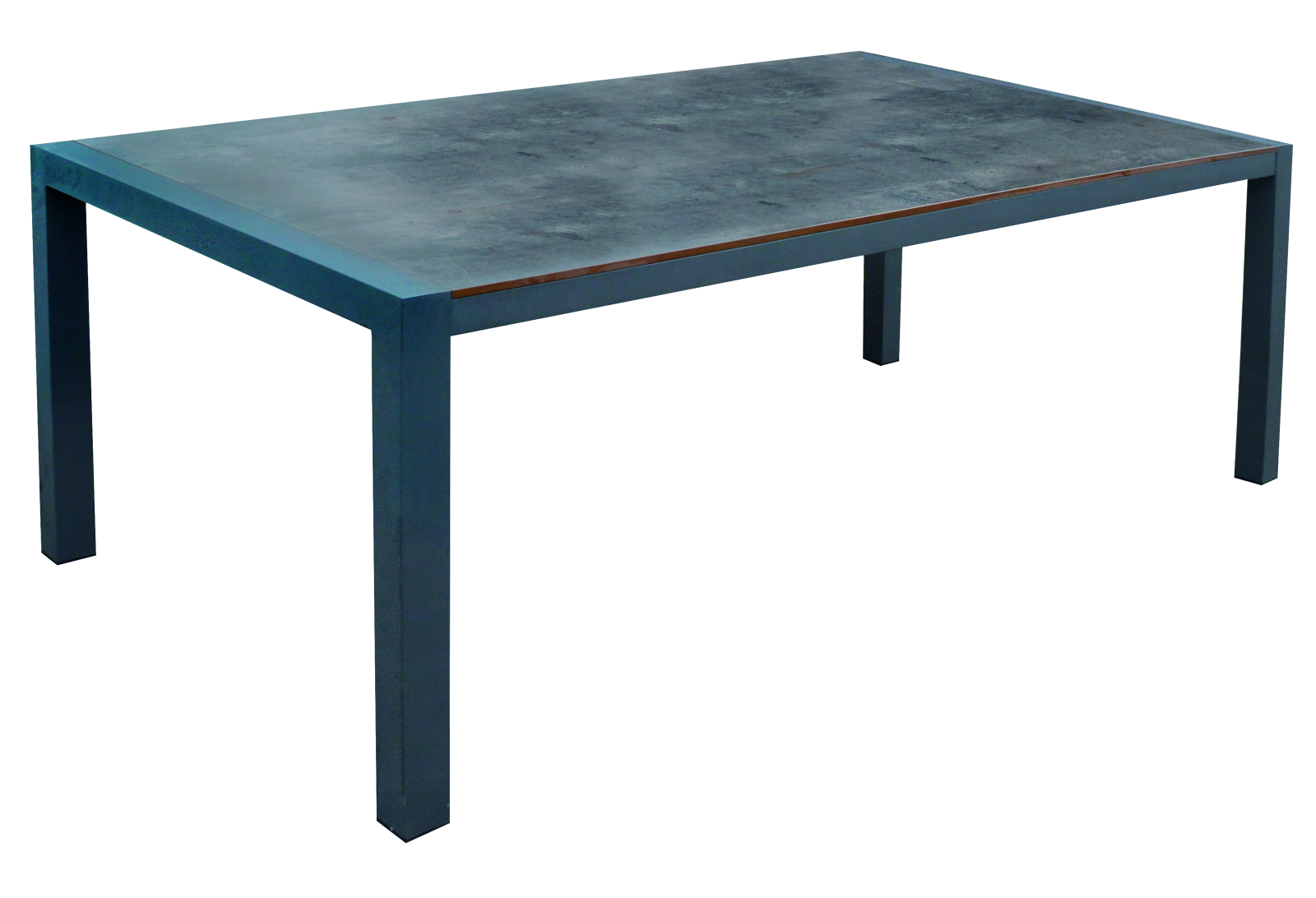5-teilige Tischgruppe - anthrazit - klappbar - 180x98 cm