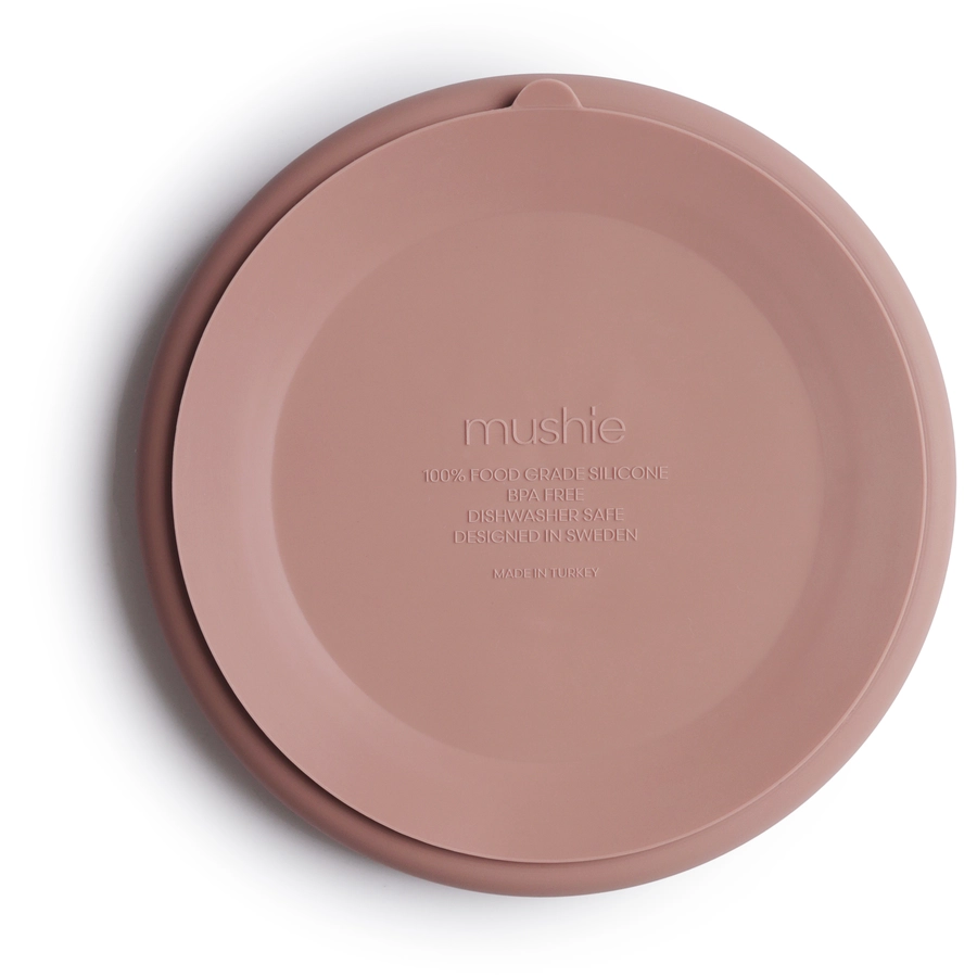 mushie Silikonteller mit Saugfuß Blush