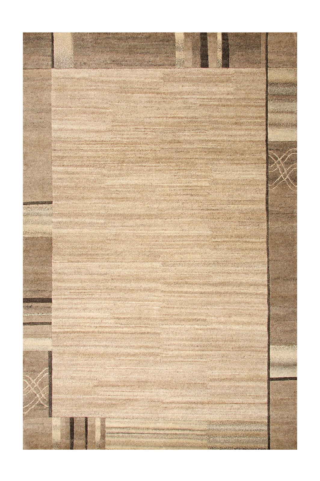Wollteppich BOSTON 250 x 300 cm hellbeige