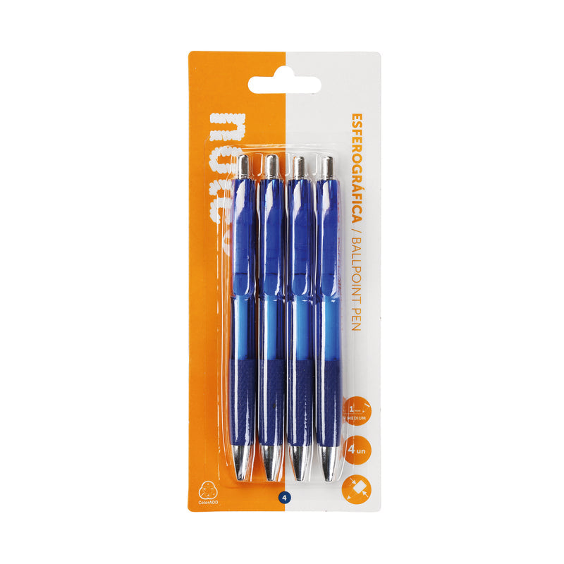 Esferográfica Retrátil de Tinta Azul