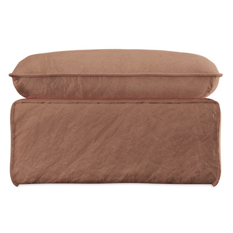 Hocker Nomad linnen dusty rose