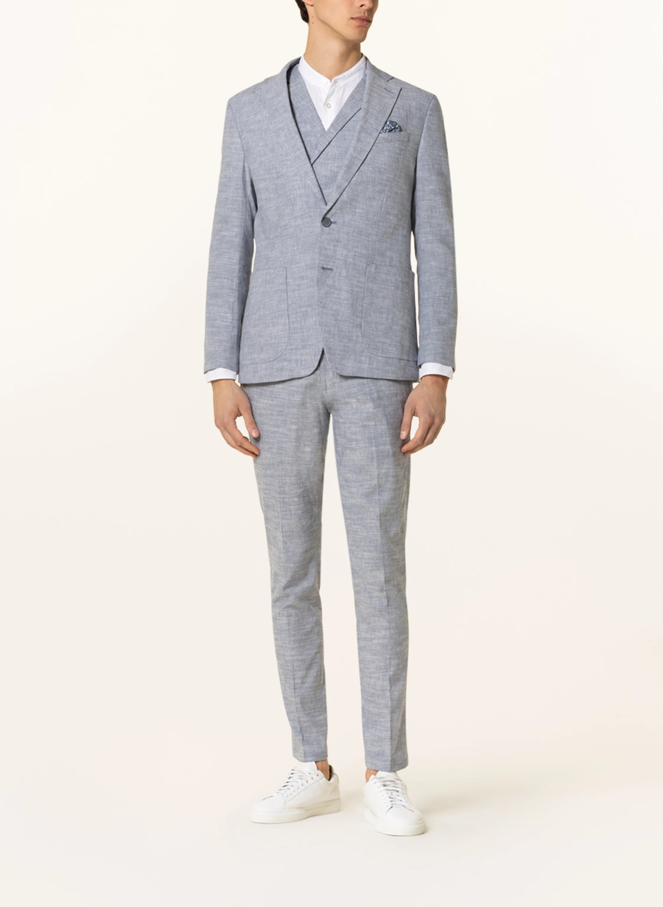 PAUL Anzugsakko Slim Fit mit Leinen