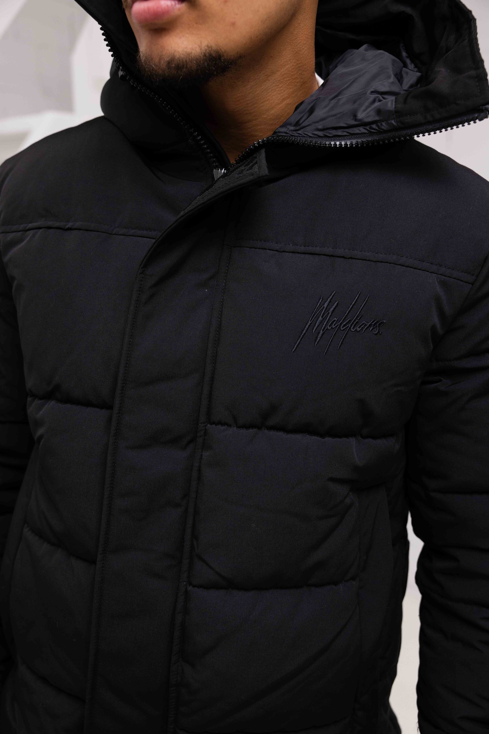 Malelions Porter Parka Winterjas Heren Donkerblauw