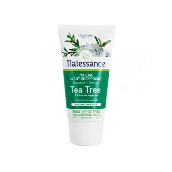 Máscara pré-shampoo Natessance Tea Tree 150ml