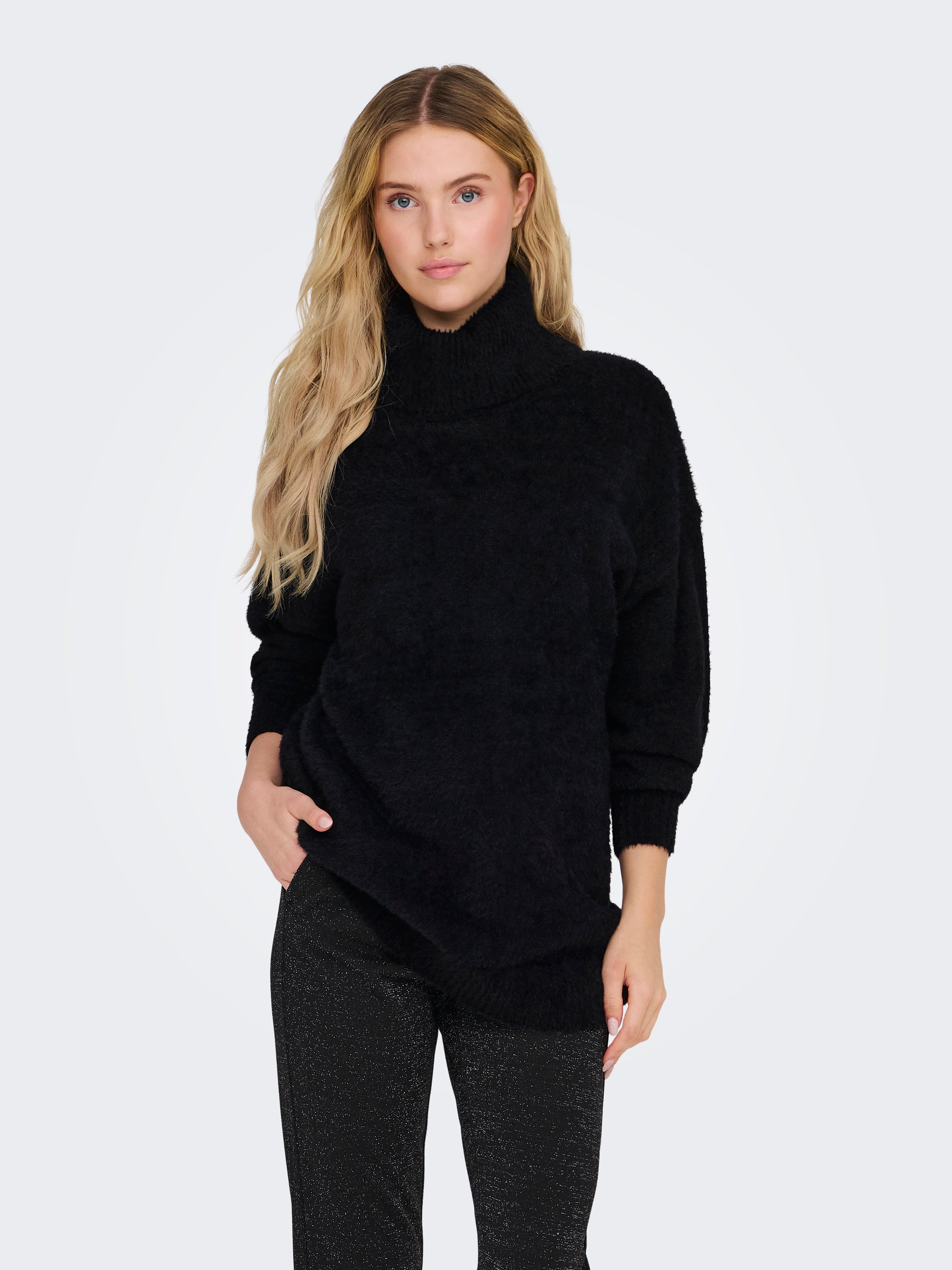 ONLPIUMO Strickpullover Black