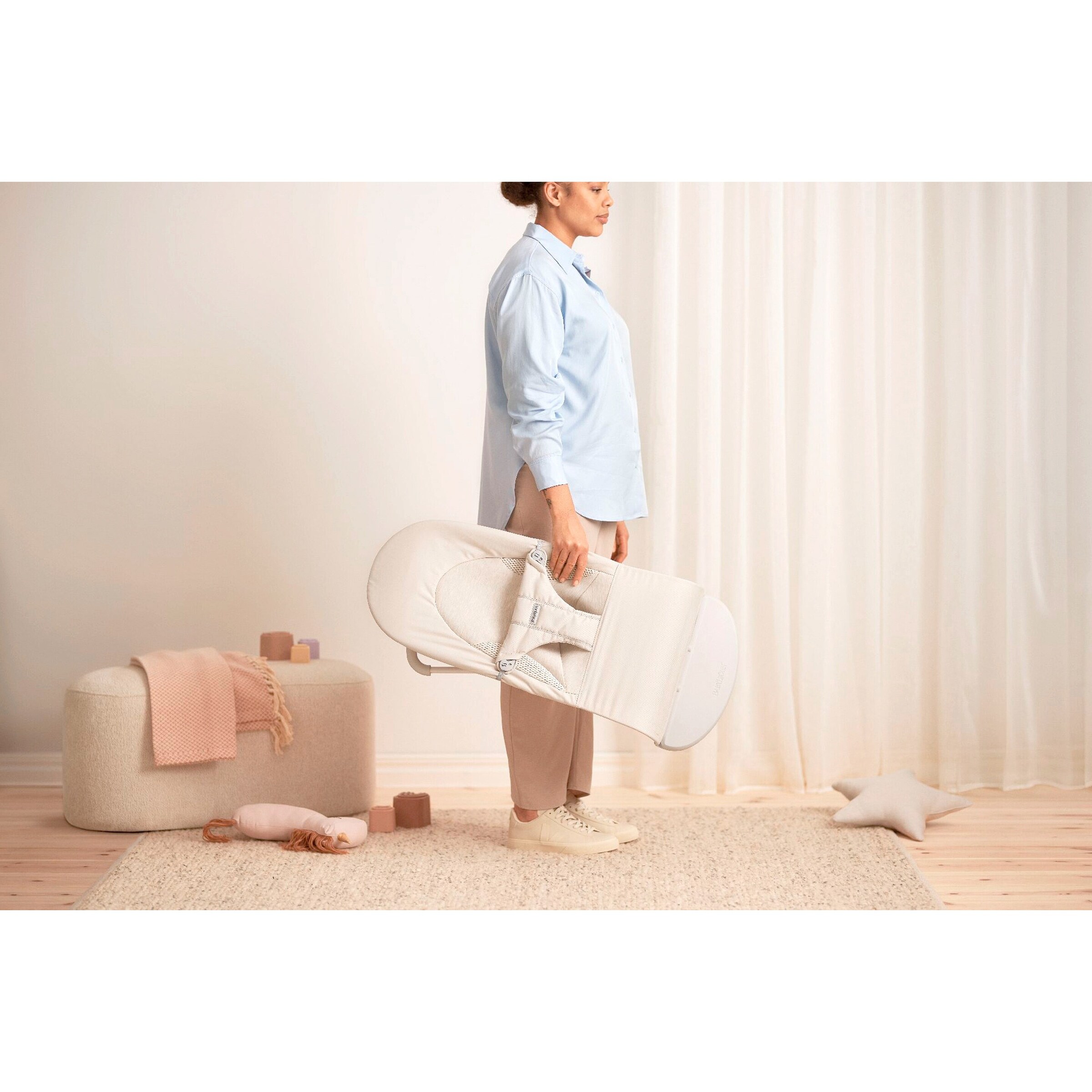 BabyBjörn Babywippe Balance Soft Tri-Fabric beige