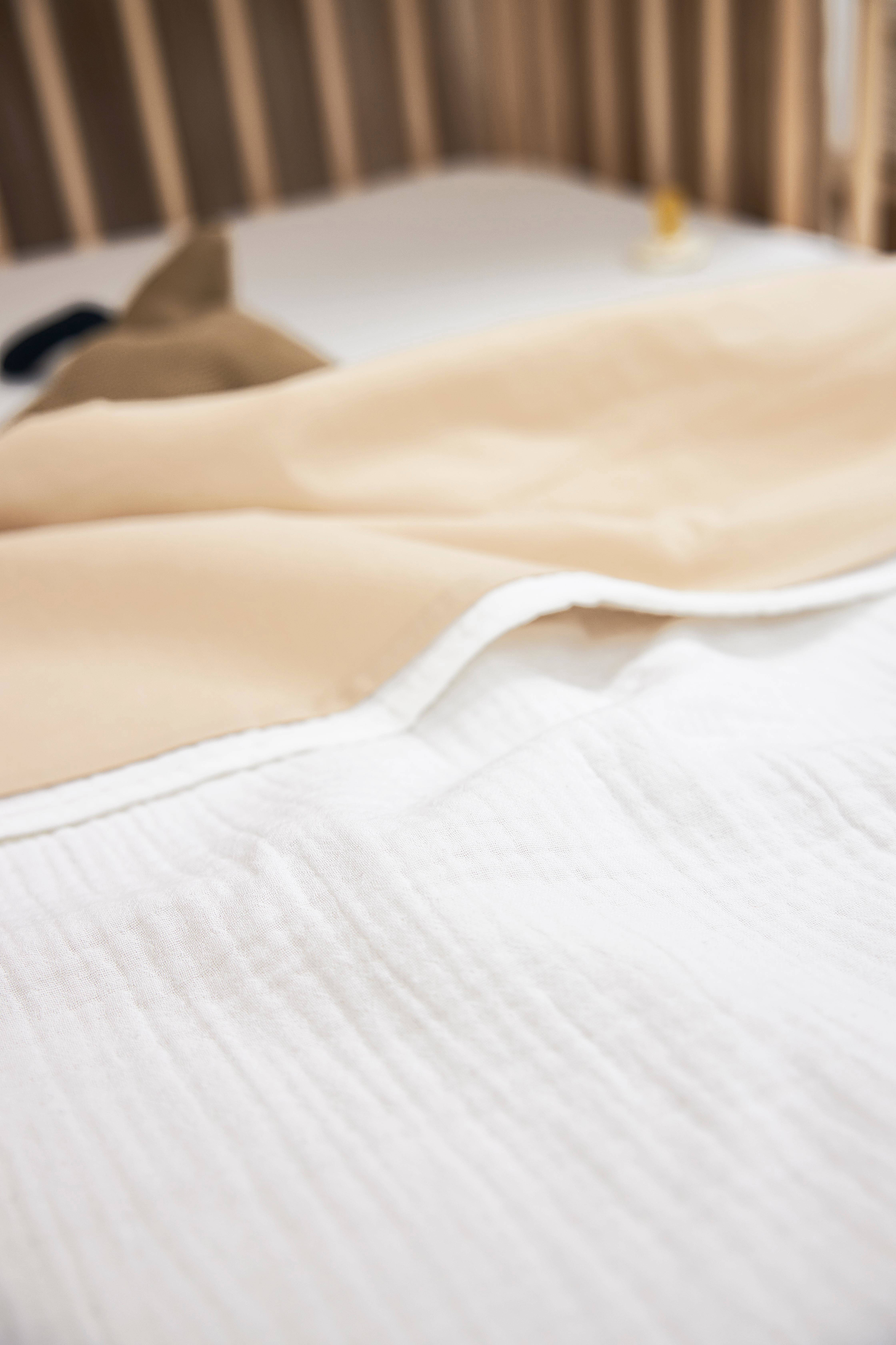Meyco hydrofiele baby ledikantlaken 100x150cm offwhite