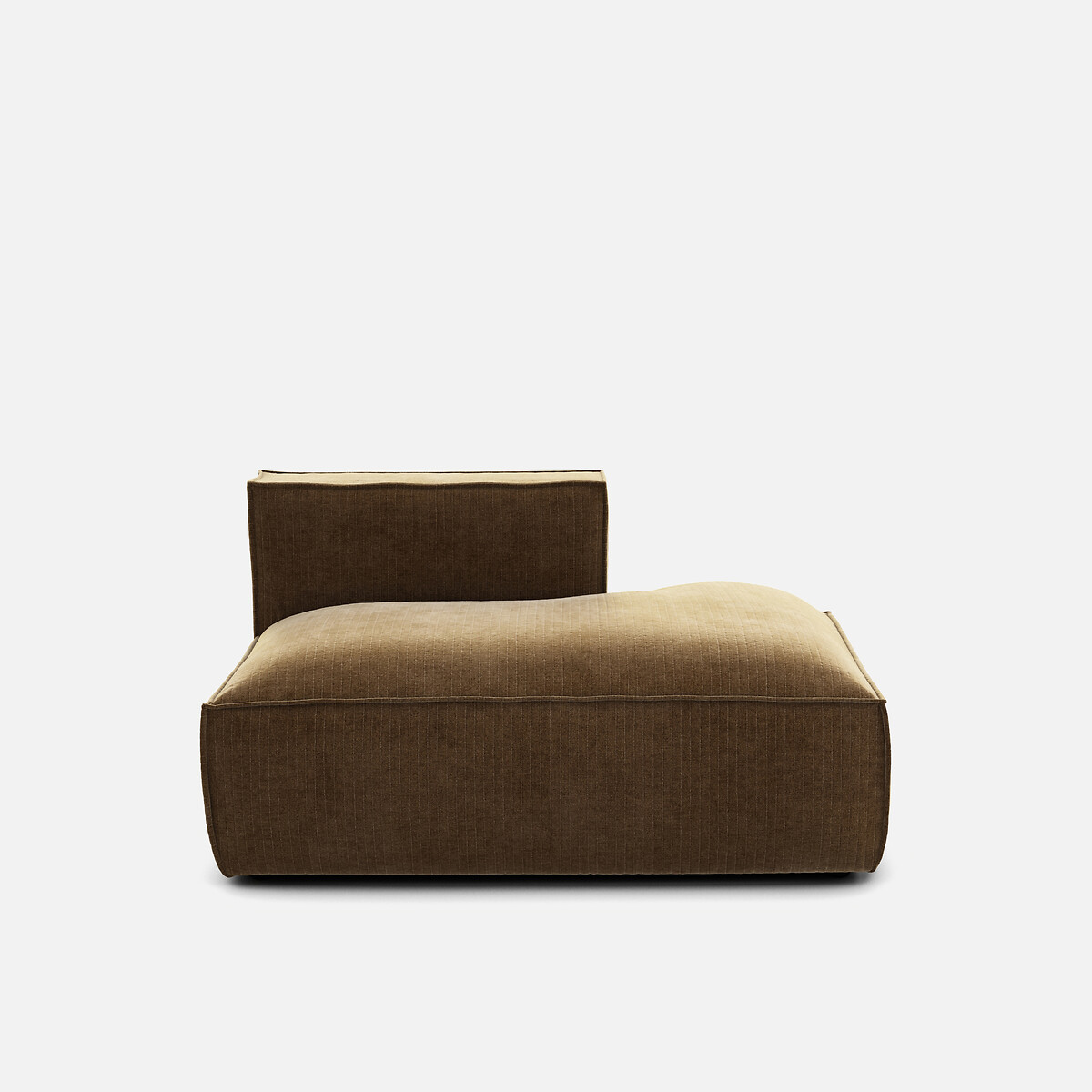 LA REDOUTE INTERIEURS<br>Sofá lounge, direito, veludo vintage, Seven