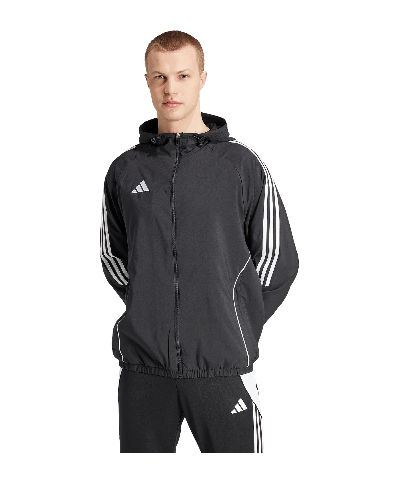 adidas Tiro 24 Windbreaker Schwarz Weiss