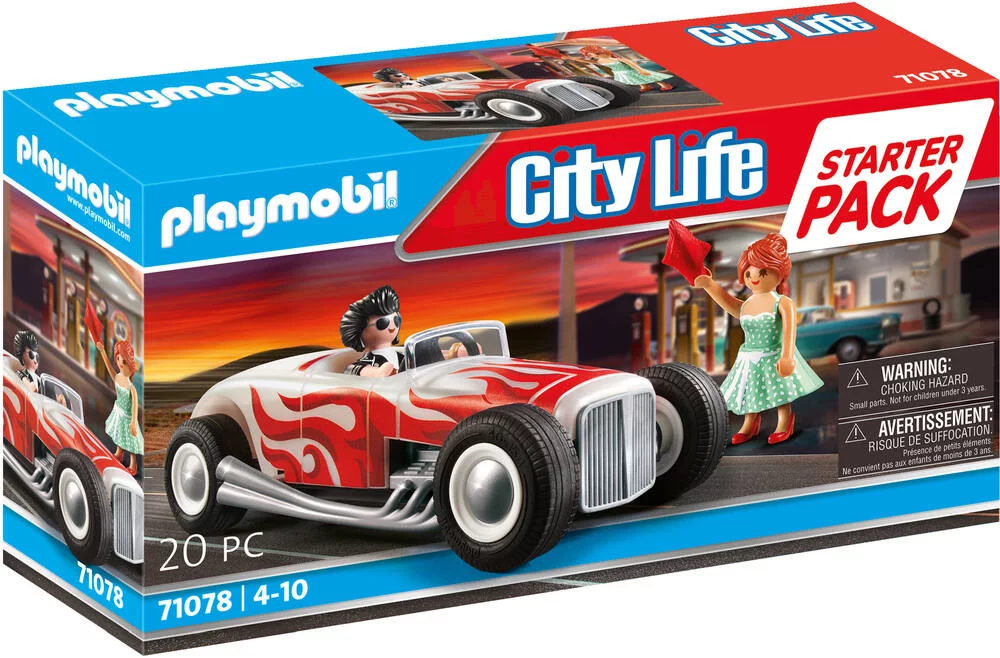 STARTERPACK VOITURE VINTAGE AVEC COUPLE  71078