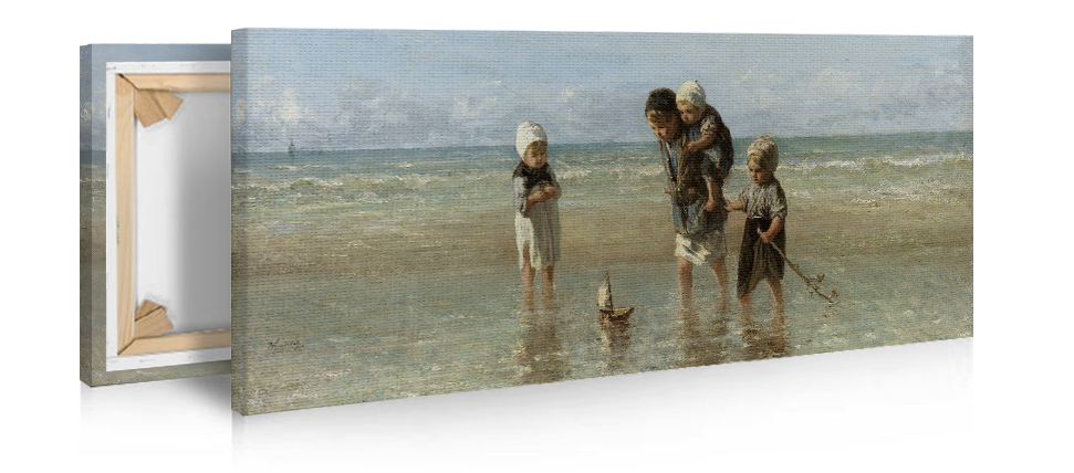 Canvas schilderij Kinderen der Zee 80 x 60 cm