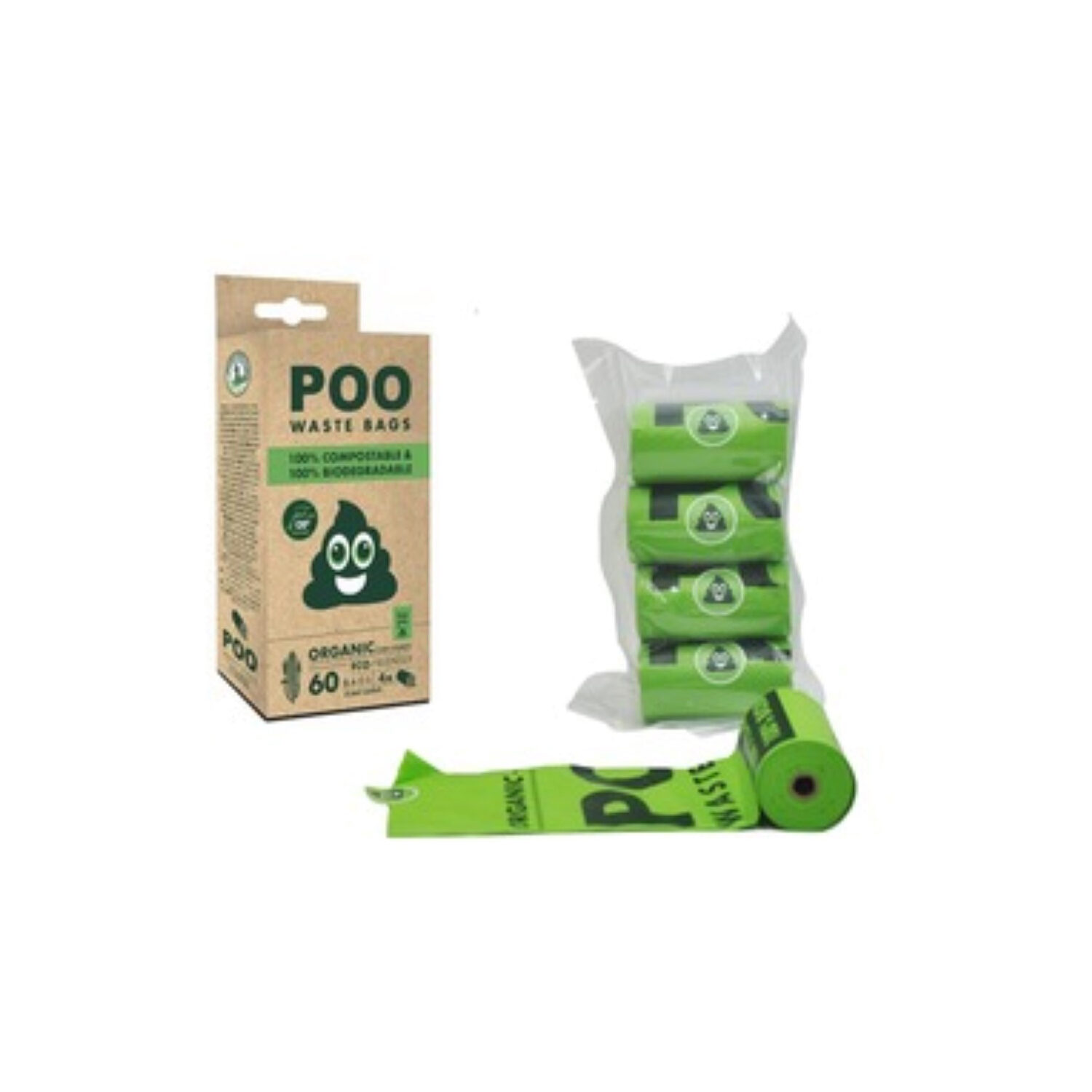 M-Pets Poo 100% composteerbare poepzakjes