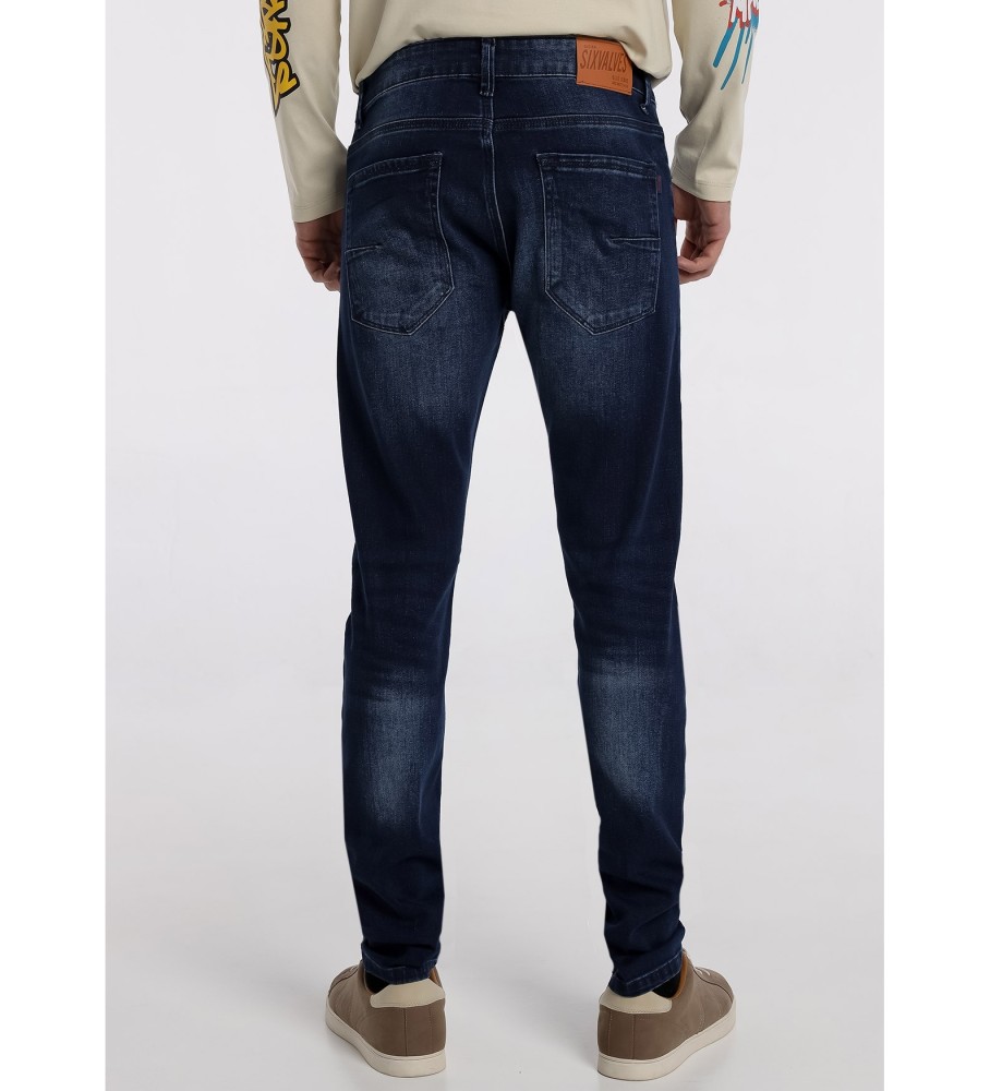Calça Jeans Skinny Six Valves 131731 Azul Marinho