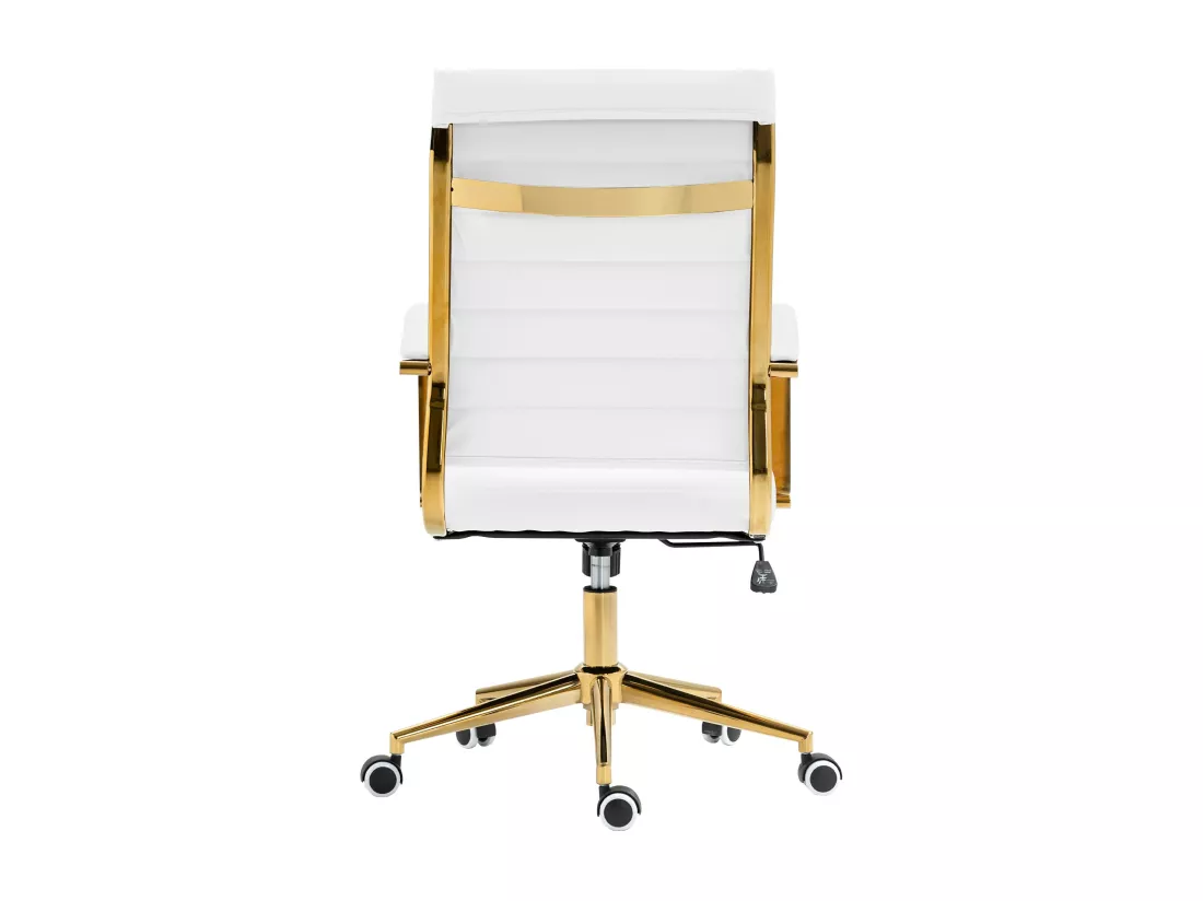 Chaise de bureau - Similicuir & Blanc - Blanc - Havanna